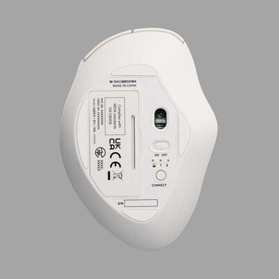 エレコム  M-SH11MBSKXWH (SHELLPHA USB無線/Bluetoothマウス[3ボタン/Sサイズ] ホワイト) 