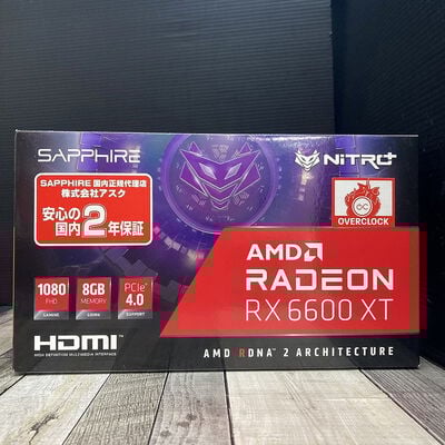 【広島店】中古  SAPPHIRE PULSE Radeon RX 6600 XT GAMING OC 8G GDDR6（RX6600XT 8GB） 3480038902 