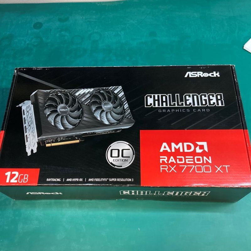 中古 ASRock RX7700XT CL 12GO RX7700XT Challenger OC (RX7700XT 12G