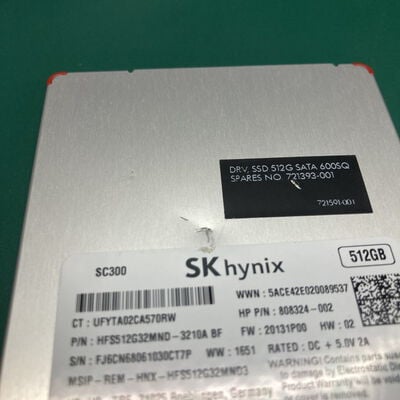 【神戸・三宮店】中古  各社 2.5インチ SSD 512GB SATA 124396 