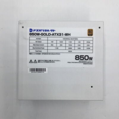 【白山FM松任店】中古  ﾄﾞｽﾊﾟﾗｾﾚｸﾄ 850W-GOLD-ATX31-WH(850W WH ATX3.1) 4950001284 