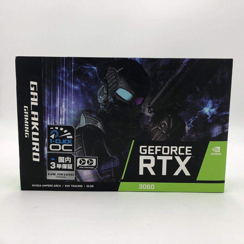 中古 玄人志向 GG-RTX3060-E12GB/OC/DF (RTX3060 12GB) 144779