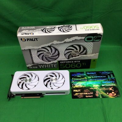【川崎店】中古  Palit NE7506TU19T1-GB2061M (RTX5060Ti 16GB WHITE OC) 3170007501 