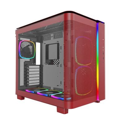 MONTECH  KING 95 PRO Red (ATX ガラス レッド) 