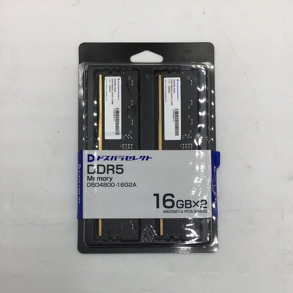 中古 ﾄﾞｽﾊﾟﾗｾﾚｸﾄ D5D4800-16G2A(DDR5 PC5-38400 16GBx2) 4950002225