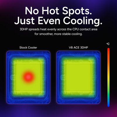 CoolerMaster  V8 ACE 3DHP Black AMD MAM-T6HA-225PK-RB 