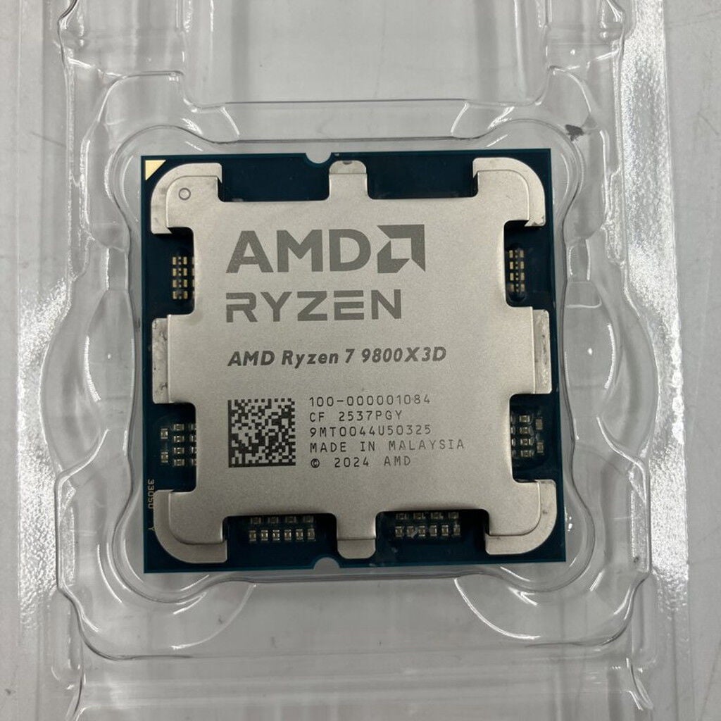 【ジャンク品】AMD Ryzen 7 9800X3D 中古 AMD Ryzen 7 9800X3D (AM5/4.7/104M/C8/T16/120W) 172566