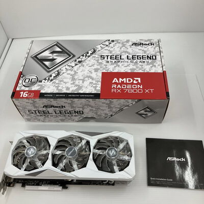 【秋葉原本店】中古  ASRock RX7800XT SL 16GO RX7800XT Steel Legend OC (RX7800XT 16GB) 162734 