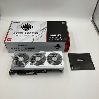 【なんば店】中古  ASRock RX9070XT SL 16G Steel Legend 16GB (RX9070XT 16G) 176937 