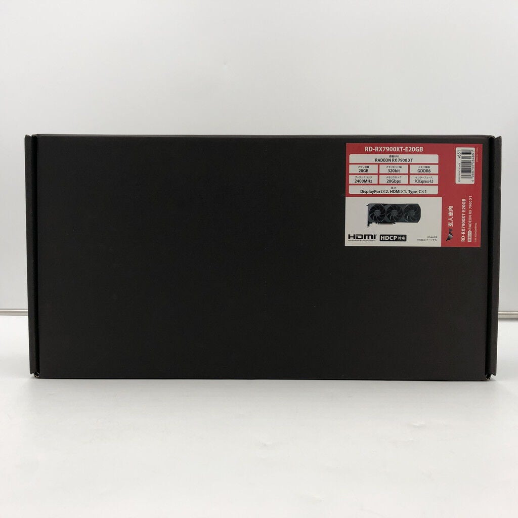 中古 玄人志向 RD-RX7900XT-E20GB (RX 7900XT 20GB) 153965 （367118