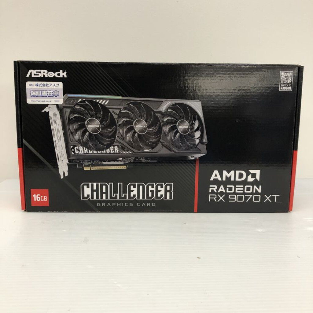 中古 ASRock Radeon RX 9070 XT Challenger 16GB（RX9070XT 16GB