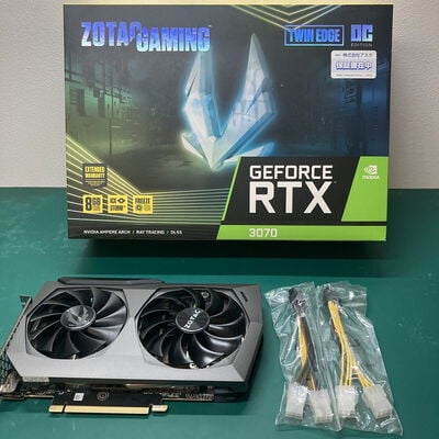 【浦添城間店(沖縄)】中古  ZOTAC ZOTAC GAMING GeForce RTX 3070 Twin Edge OC ZT-A30700H-10P（RTX3070 8GB） 3480038342 