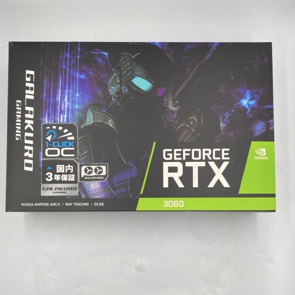 中古 玄人志向 GG-RTX3060-E12GB/OC/DF (RTX3060 12GB) 144779