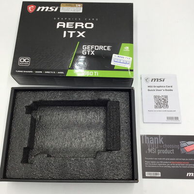 【白山FM松任店】中古  MSI GeForce GTX 1660 Ti AERO ITX 6G OC（GTX1660Ti 6GB） 3480037589 
