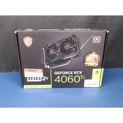 【前橋ｲﾝﾀｰｱｶﾏﾙ店】中古  MSI GeForce RTX 4060 Ti VENTUS 2X BLACK 8G OC (RTX4060Ti 8GB) 158559 