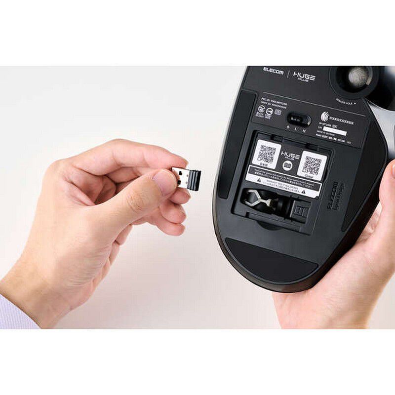 エレコム M-HT1MRBK (HUGE PLUS ワイヤレストラックボール 10ボタン