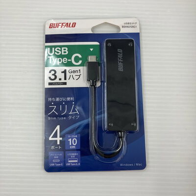 【秋葉原本店】中古  BUFFALO BSH4U120C1BK (USB3.1 Type-Cﾊﾌﾞ4ﾎﾟｰﾄ 黒) 1460025865 