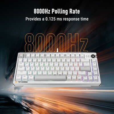 ASUS  TUF Gaming K4 Magnetic White (R704 TUF K4 MAG/RD/US/PBT/WHT) 