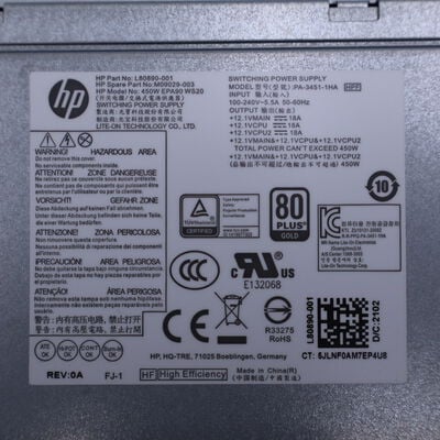 【通販センター】中古  【ジャンク品/保証無/返品質問不可】HP Z2 SFF G5(Intel Core i5 10400/16GB DDR4 (PC4)/SSD500GB/DVDマルチ/オンボード/OSなし) 194357 