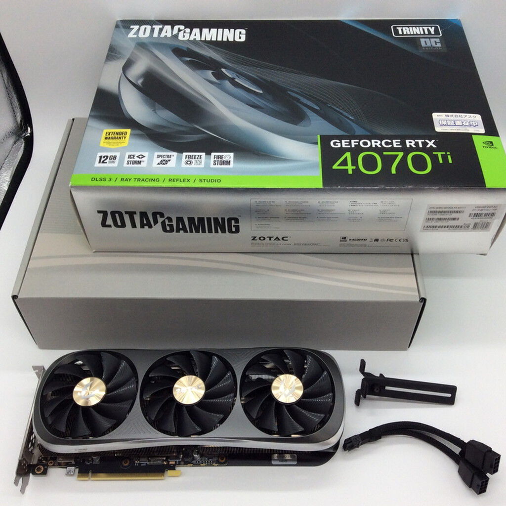 ZOTAC GAMING GeForce RTX 4070tisuper(中古) 中古 ZOTAC GeForce RTX 4070Ti 12GB ZT-D40710N-10B（RTX 4070 Ti