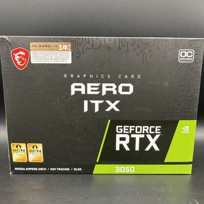 【熊本浜線店】中古  MSI GeForce RTX 3050 AERO ITX 8G OC(RTX3050 8GB) 5370000556 