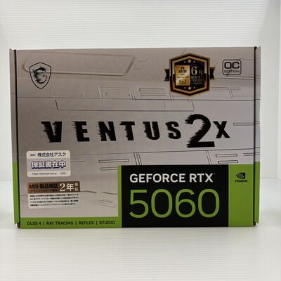 【秋葉原本店】中古  MSI GeForce RTX 5060 8G VENTUS 2X OC WHITE (RTX5060 8G) 3410014249 