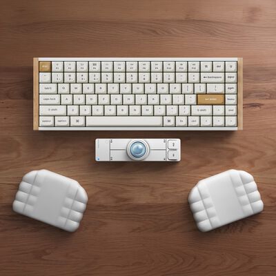 Keychron  PR87 (シリコン分割パームレスト ホワイト) 