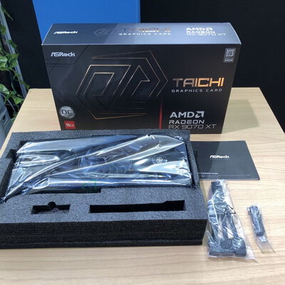 【甲府飯田店】中古  ASRock RX9070XT TC 16GO/AX Taichi 16GB OC (RX9070XT 16G) 4720002362 