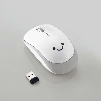 エレコム  M-IR07DRSKWH (抗菌省電力 ワイヤレス静音IRマウス ホワイト) 