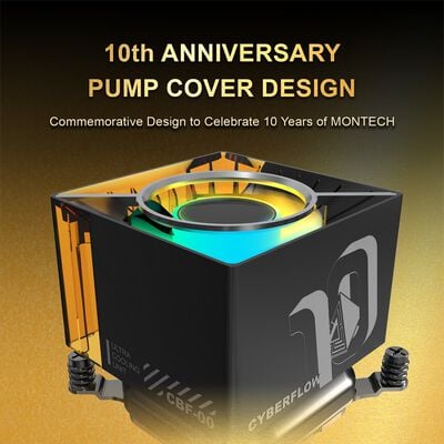 MONTECH  CyberFlow ARGB 360 Black (360mm ARGB ブラック) ドスパラ限定モデル 