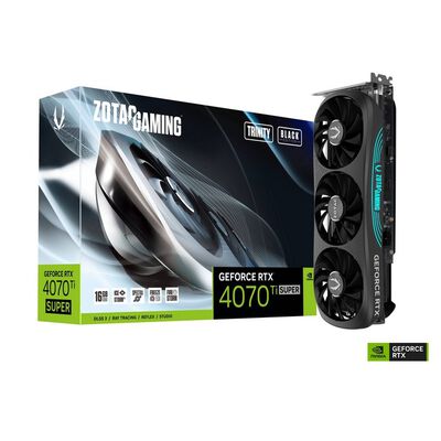ZOTAC  ZT-D40730D-10P (ZOTAC GAMING GeForce RTX 4070 Ti SUPER Trinity Black Edition 16GB GDDR6X) 