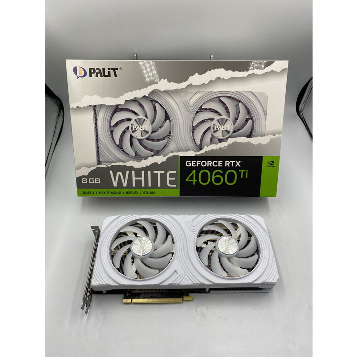 中古 Palit NE6406T019P1-1048L(RTX4060Ti WHITE 8G) 175561 （364777