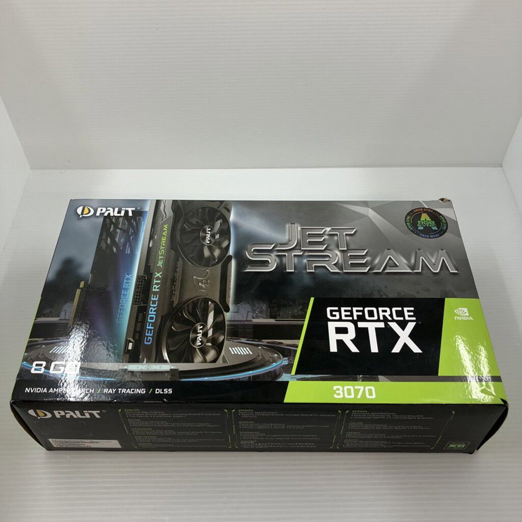 中古 Palit NE63070019P2-1040J(RTX3070 JetStream 8G) 192415