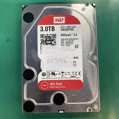 【千葉店】中古  WD Red　 3.5インチ HDD 3TB SATA （デスクトップ用） 3250006392 