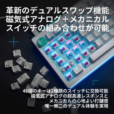 Logicool  G512X 98 有線ゲーミングキーボード G512X-98-LNWH (リニア ホワイト) 