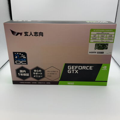 【甲府飯田店】中古  玄人志向 GF-GTX1650D6-E4GB/DF3 (GTX1650 4G GDR6) 4720003316 