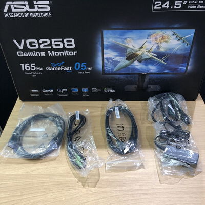【甲府飯田店】中古  ASUS VG258QR-G(24.5"W 1D1H1DP 0.5ms TN 165Hz) 4720001563 