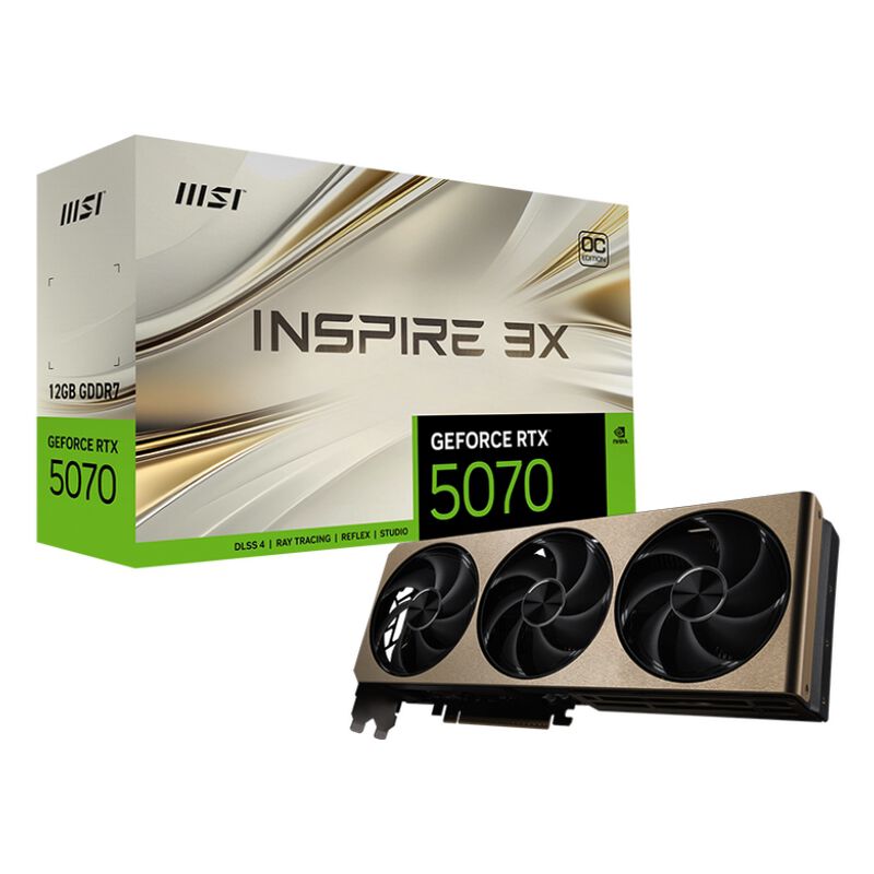 MSI GeForce RTX 5070 12G INSPIRE 3X OC (GeForce RTX 5070 12GB