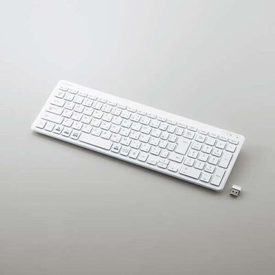 エレコム  TK-FDP099TWH (無線超薄型コンパクトキーボード ホワイト) 