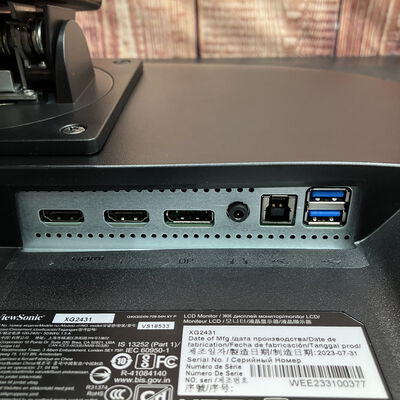 【富士青葉店】中古  Viewsonic XG2431 (23.8"W 2H1DP 1ms IPS 240Hz) 5070002010 