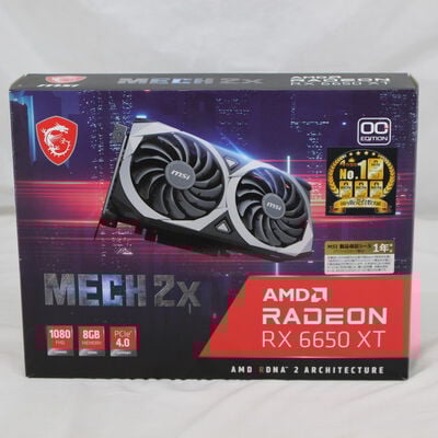 【通販センター】中古  MSI Radeon RX 6650 XT MECH 2X 8G OC（RX6650XT 8GB） 3480035532 