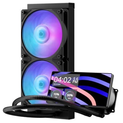 CoolerMaster  MasterLiquid Core LCD 6" 240 Black ARGB MLW-D24M-A24PA-L1 (240mm ARGB ブラック) 