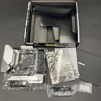 【熊本浜線店】中古  ASRock B550M Steel Legend (B550 AM4 mATX DDR4) 142939 