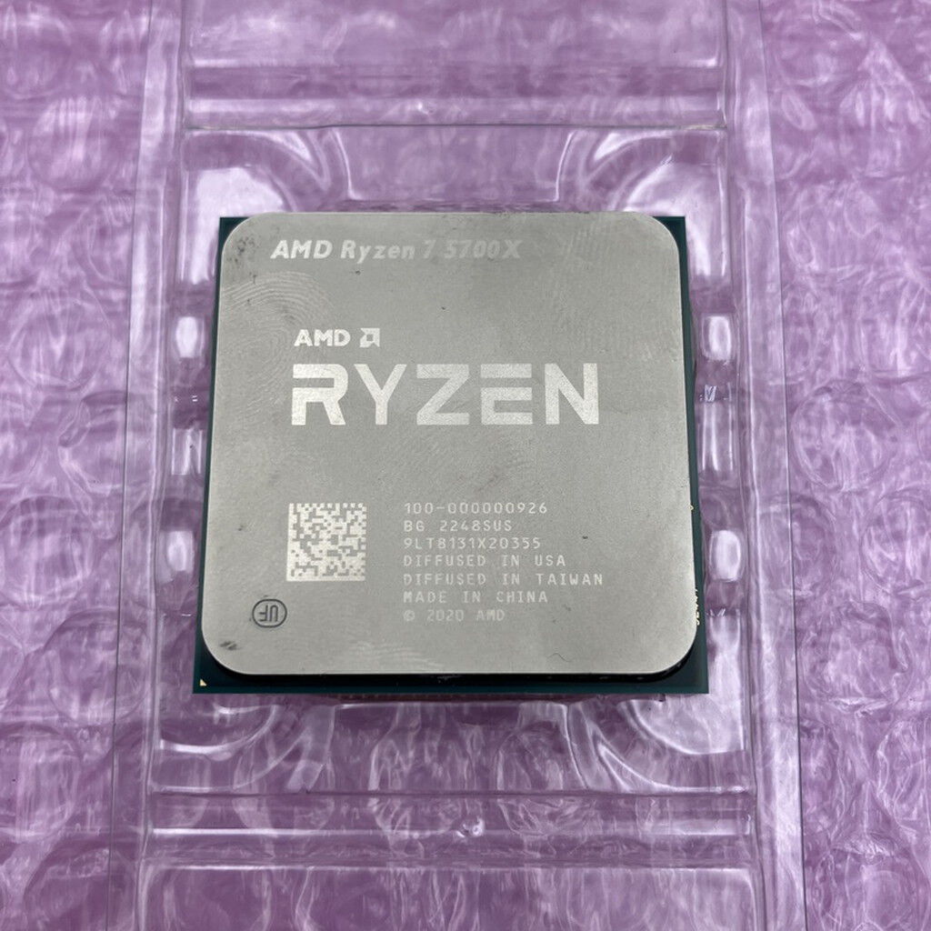 中古 AMD Ryzen 7 5700X (AM4/3.4GHz/36M/C8/T16/65W) 150182 （400443