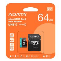 ADATA  Premier Pro microSDXC UHS-I U3 クラス 10 AUSDX64GUI3V30SA2-RA1 (64GB) 