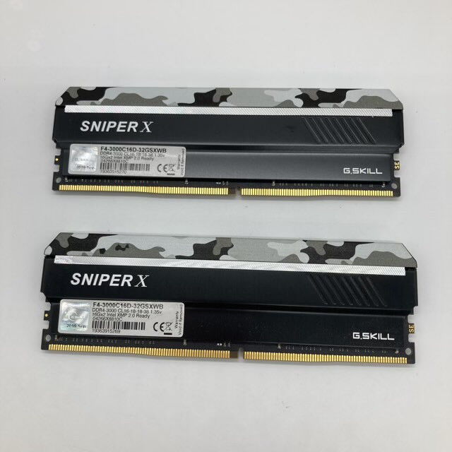 中古 16GB 2枚組(合計32GB) PC4-24000/DDR4-3000 デスクトップ用