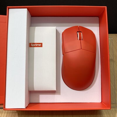 【甲府飯田店】中古  Sprime PM1 Hyper Lightweight Wireless Ergo Gaming Mouse Red (sp-pm1-red) 4720001338 
