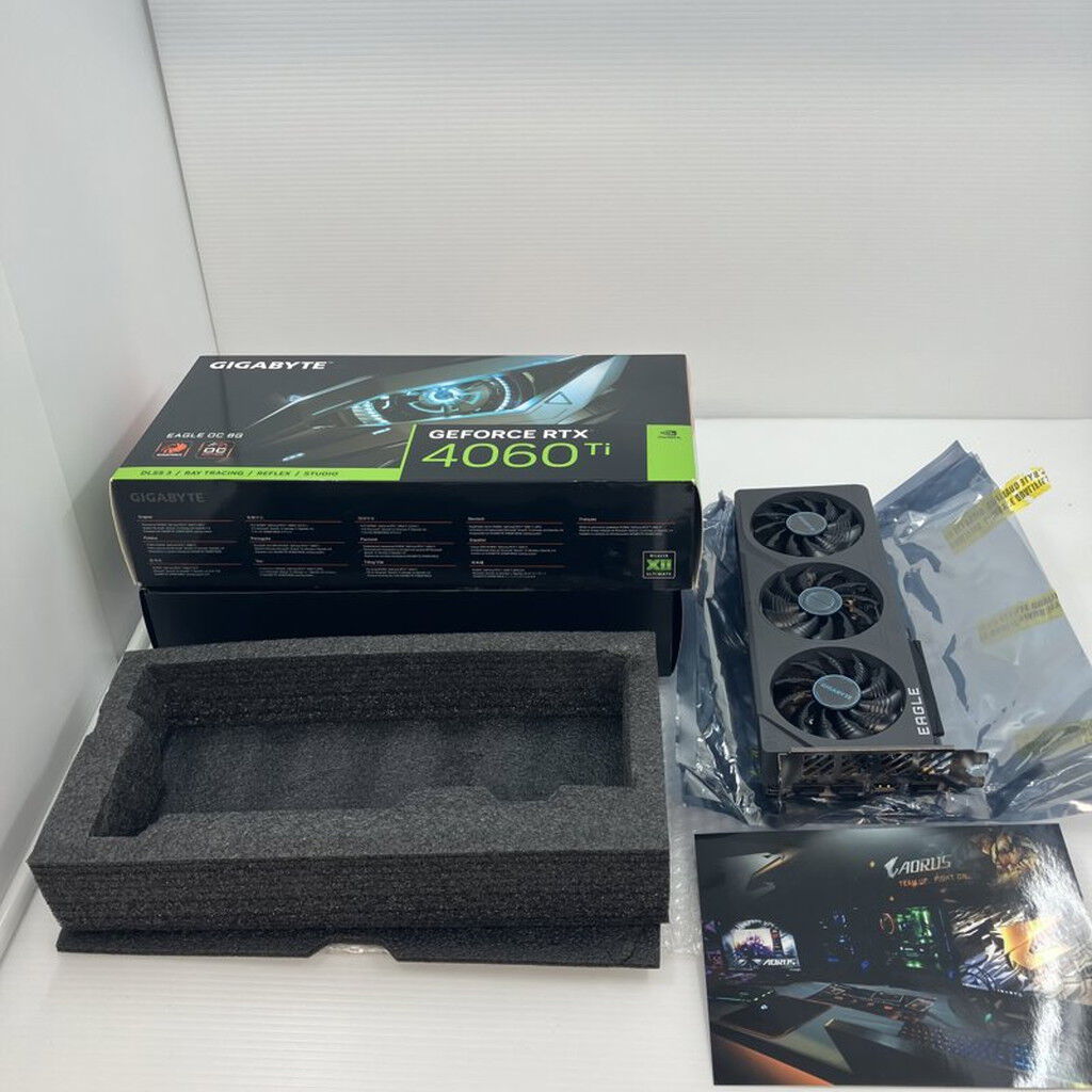 中古 GIGABYTE GV-N406TEAGLE OC-8GD (RTX4060Ti 8G) 175553 （384484