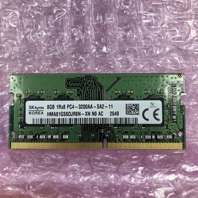 【富士青葉店】中古  SKhynix ノートPC用メモリ(PC4-25600 8GB DDR4-3200) 5070002286 