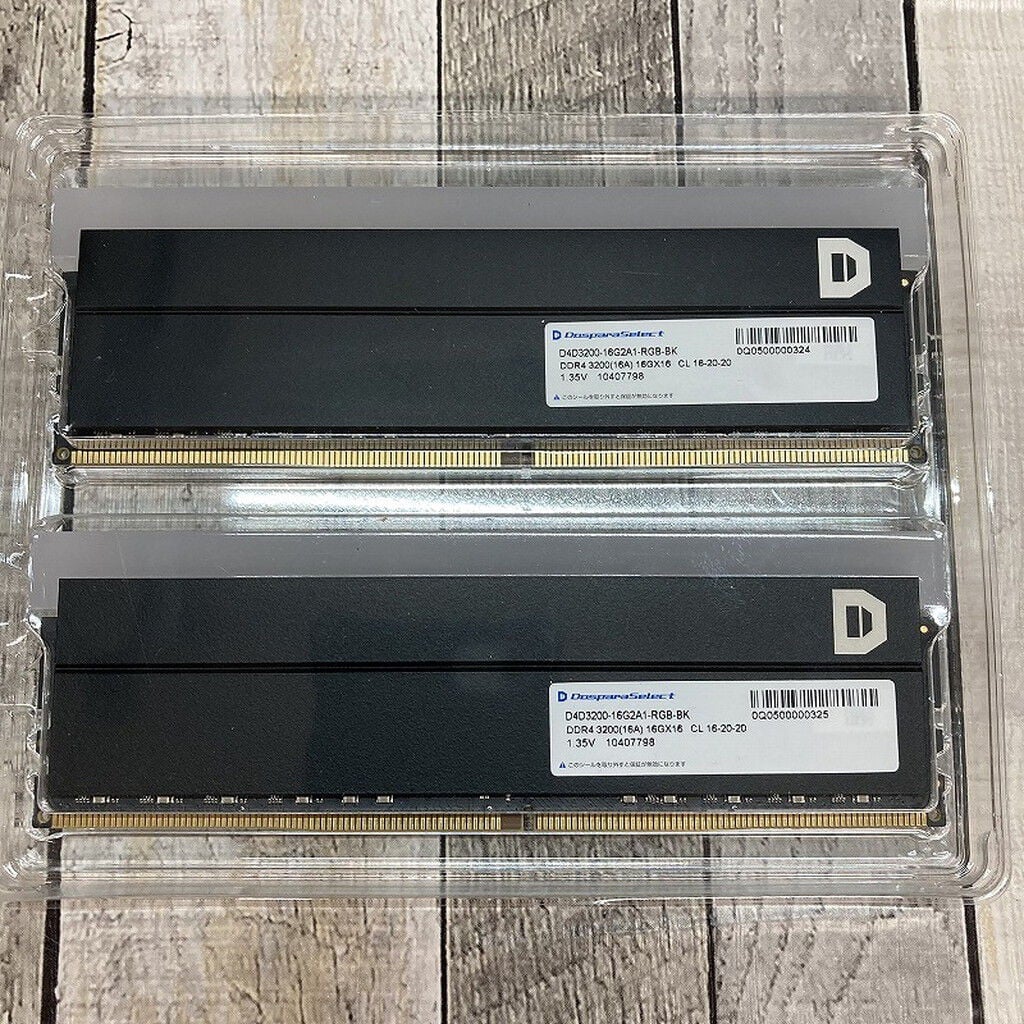 中古 ﾄﾞｽﾊﾟﾗｾﾚｸﾄ D4D3200-16G2A1-RGB-BK(DDR4-3200 16GBx2) 3320005291